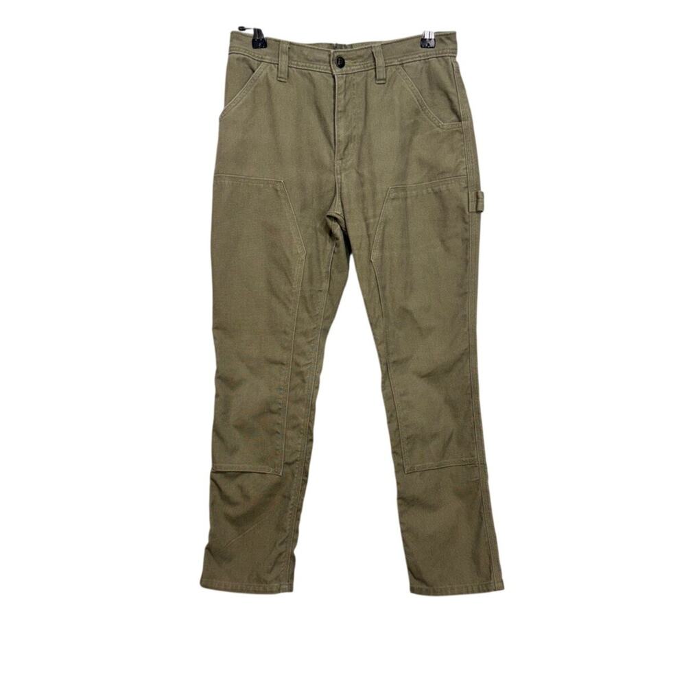 Patagonia women's All Season Hemp canvas pants olive green pockets Sz 6